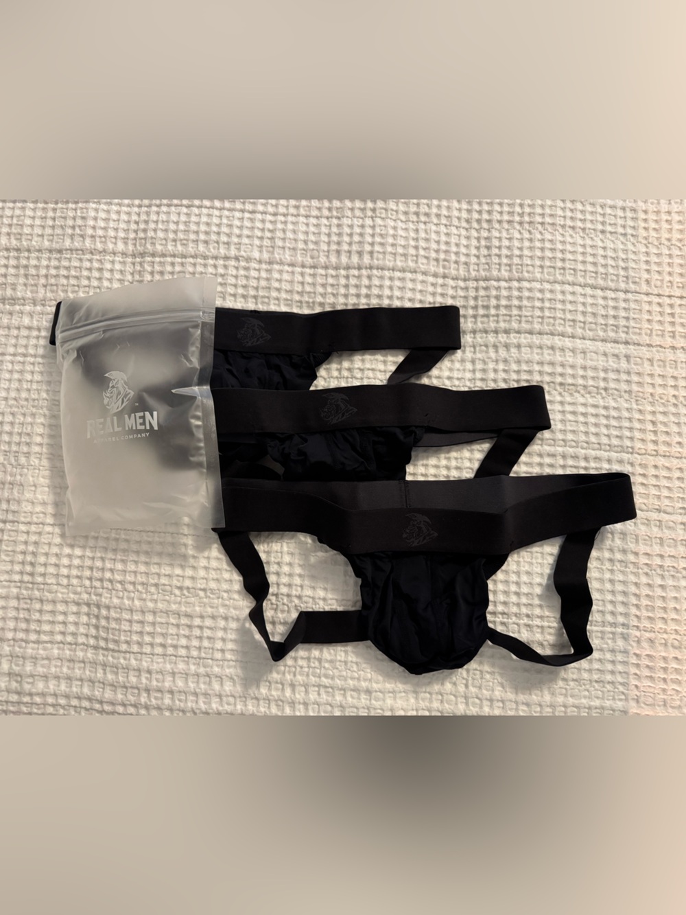 Real Men Apparel Company Black Jocks 3 pack